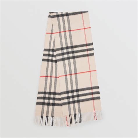 Buy Burberry Mega Check Cashmere Scarf 'Stone Check'